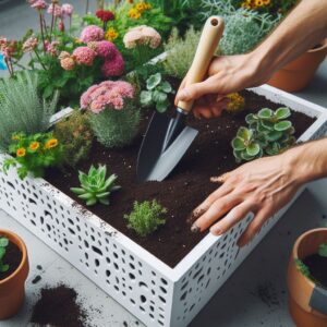 tierra para jardineras