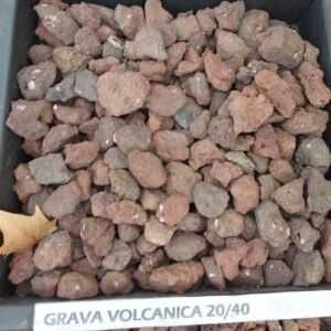 Saca piedra volcanica roja Madrid
