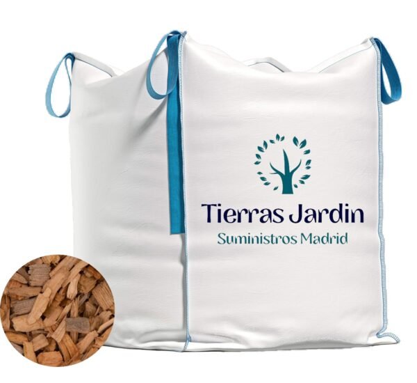 saca big bag acolchado mulch de madera Madrid