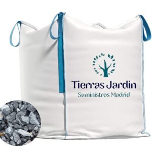 grava decorativa jardin machacada gris madrid